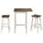 Poppy-Jo 2 - Person Pine Solid Wood Solid Wood Top Four Leg Dining Set