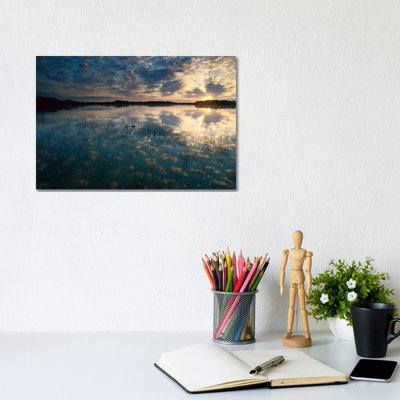 American Alligator In Nine-Mile Pond, Everglades National Park, Florida by Tim Fitzharris - Wrapped Canvas Print