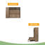 Lit escamotable double avec garde-robe, tiroirs et tablettes ouvertes