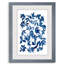 Indigo Fallen Leaves I - Peinture encadrée sur papier-828621911-828621913