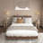 Floating Bed Frame Queen with LED Lights, Charging Station, and Storage Headboard, No Box Spring Needed, Easy Assembly-16441265