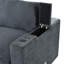 Canapé modulaire intelligent avec rangement, chenille grise, Modern Living Solution