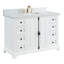 Ensemble de meuble-lavabo simple 48 po avec plateau en marbre Nancee