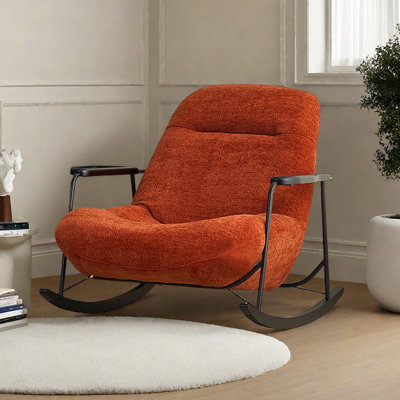 Single Living Room Rocking Chair with Arc Base