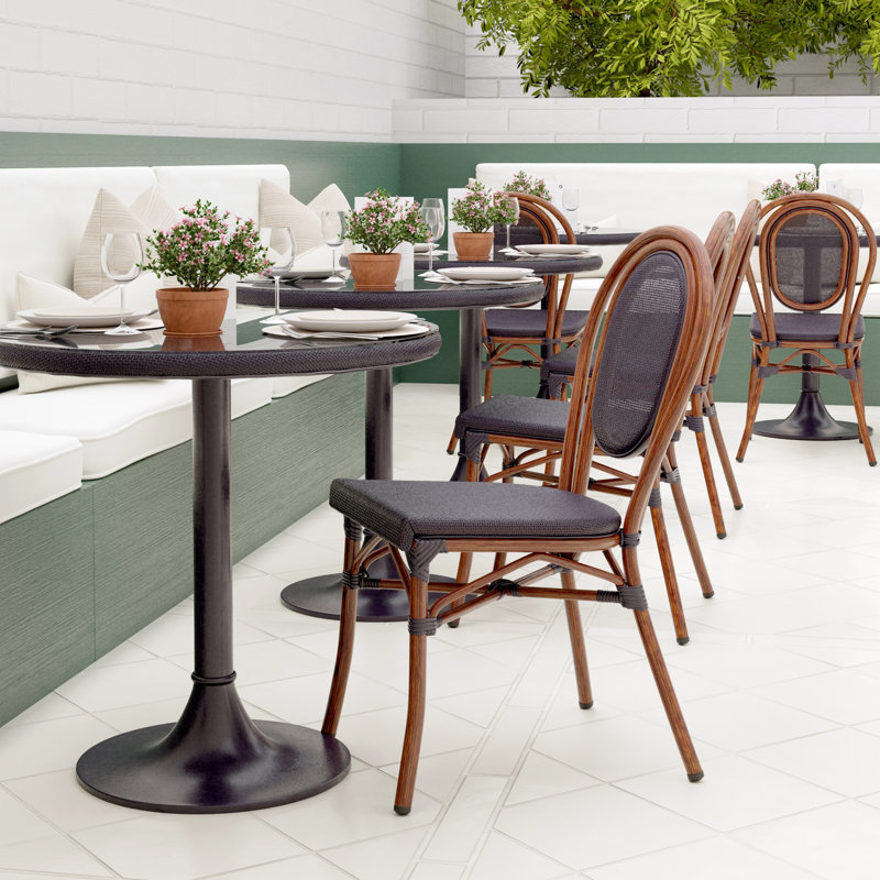 Chaise d'appoint empilable Abode, Brun
