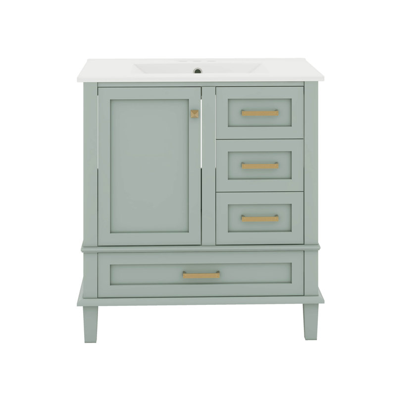 Meuble-lavabo 30 po avec lavabo, meuble-lavabo avec lavabo 30 po, 3 tiroirs