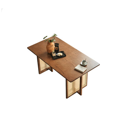 70.87"Simple and modern rectangular solid wood dining table