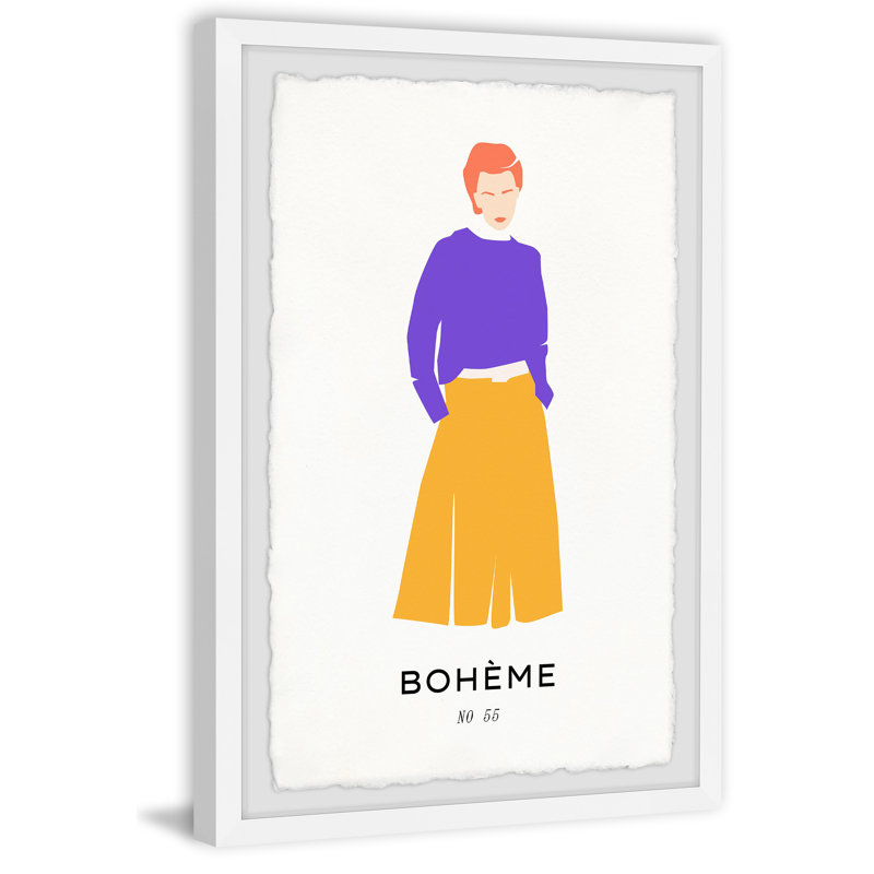 Boheme No 55 by Marmont Hill - Single Picture Frame Painting, 30cm H x 20cm W