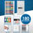 180 KEYS KEYPAD WALL KEY SAFE WHITE