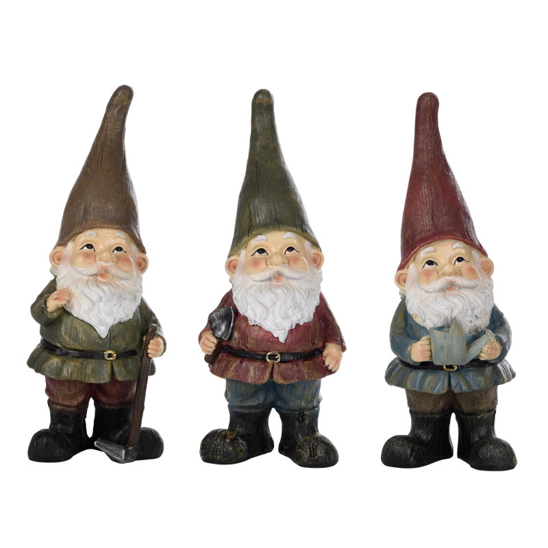 Ensemble de 3 statues Brigetta