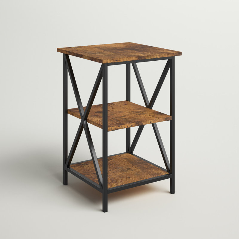 Ariyana End Table, Barnwood/Black