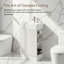 Armoire de meuble-lavabo simple 18,6 po avec tablette à deux niveaux-1870485276