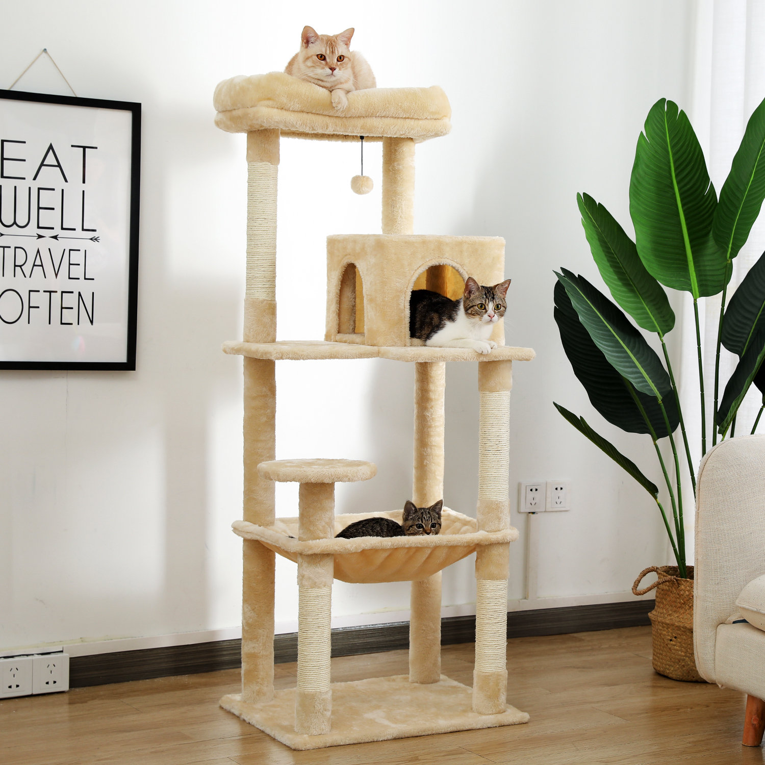 Tucker Murphy Pet™ 56" Alcera Cat Tree or Condo & Reviews | Wayfair