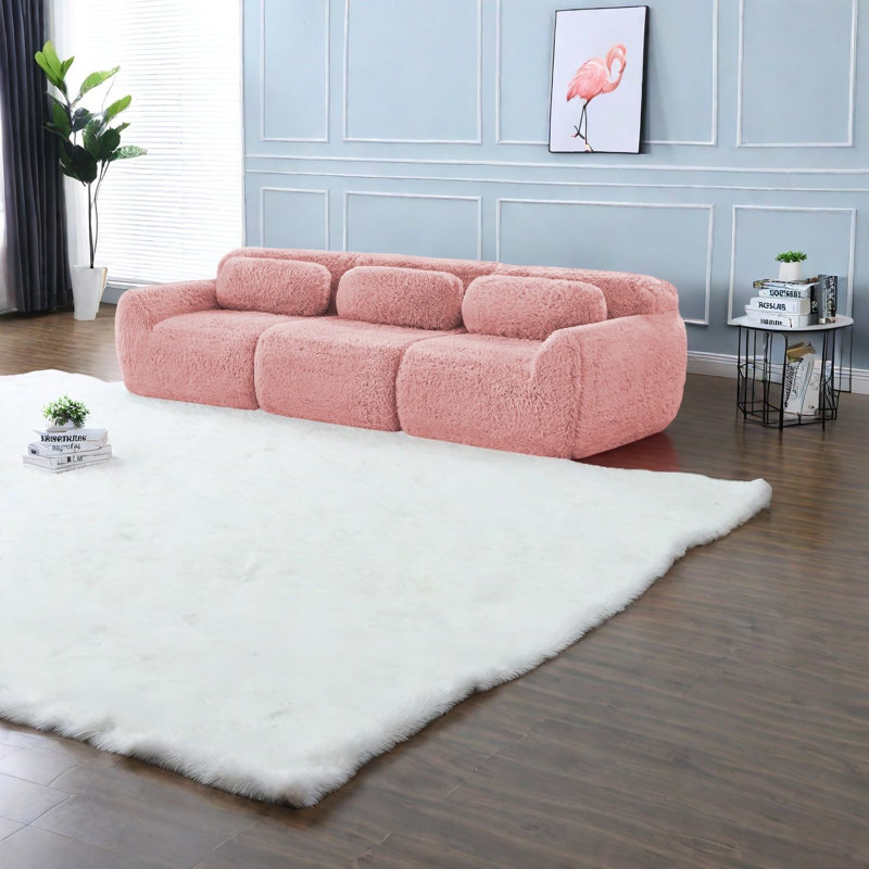 Canapé de cinéma maison modulaire ergonomique, moelleux de qualité supérieure, rose