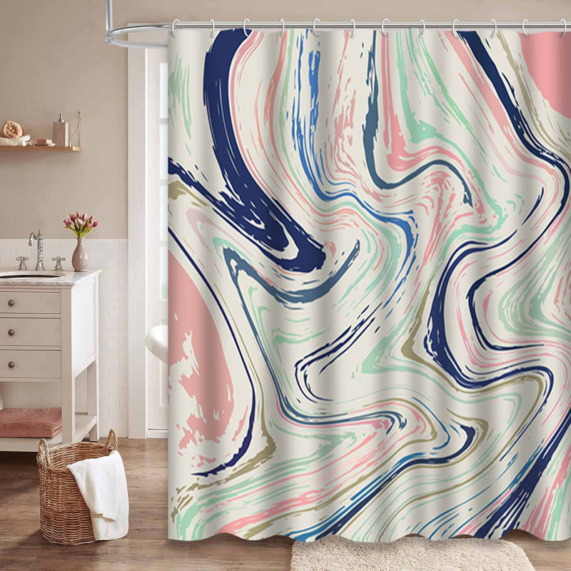 Rideau de douche Marble, L 72 po x l 78 po