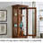 Vintage Corner Display Cabinet, Glass Door & Storage