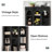 Set of 2 Modern 5-Tier 70.87-Inch Wood Farmhouse Home Office Bookshelf Bookcase Open Large Storage 2PCS！-1418176250