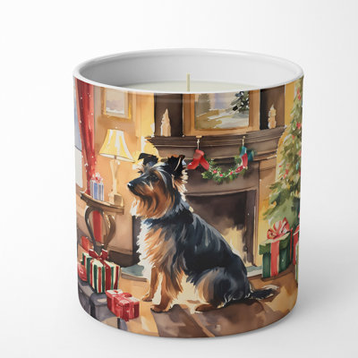 Caroline's Treasures Christmas Tree Scented Tumbler Candle With Ceramic Holder In Multi Color