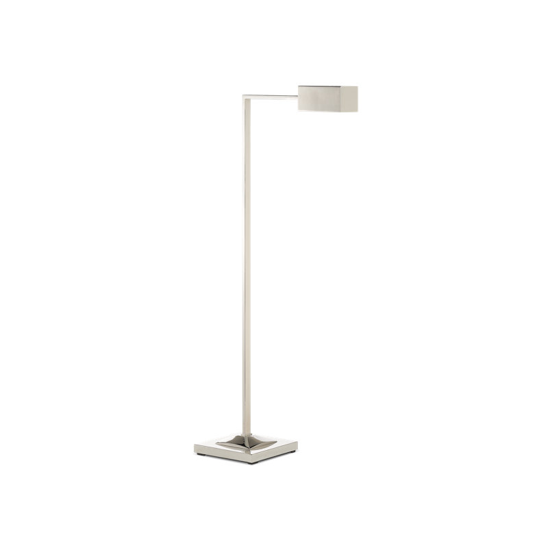 Ruxley Task Floor Lamp, Polished Nickel