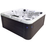 Insight 5-6 Person 34-Jet, 73-Port Acrylic Lounger Hot Tub Spa, Stainless Steel Heater with Ozonator, LED Lighting, LED Ice Bucket and Insulated Cover Included