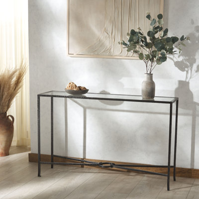 Tauri Markley Forged Metal Rectangle Console Table