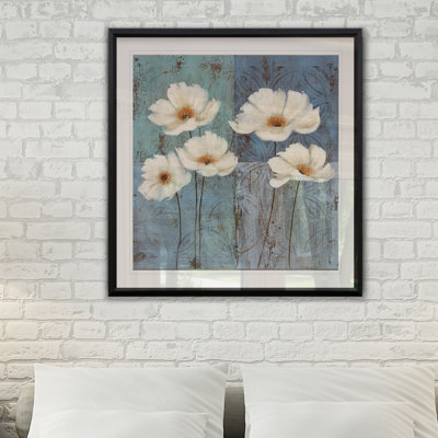 « fleur fields i », impression encadrée