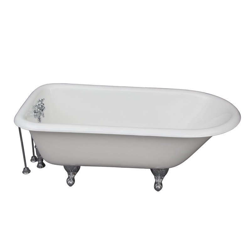 Baignoire en fonte trempée 61 "x 31" avec robinet Bartlett