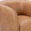 Rinner Leather Swivel Club Chair-1043878140