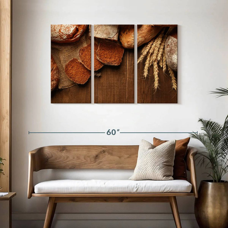 Yarlin Bread On Wood, 28" H x 45" W