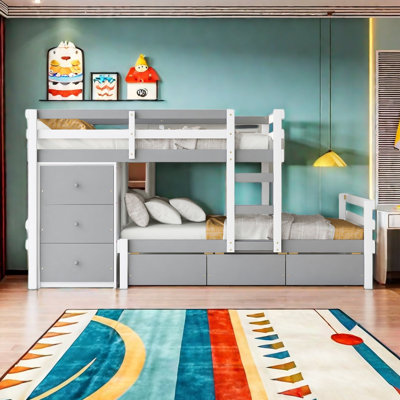 Lit superposé simple au-dessus de simple Johnaven, pour enfants