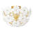 3-Light Modern White Glass Flower Flush Mount