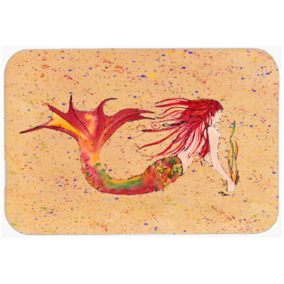 Caroline's Treasures Mermaid Glass Cutting Board