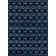 Glam Navy Blue Silver Area Rug