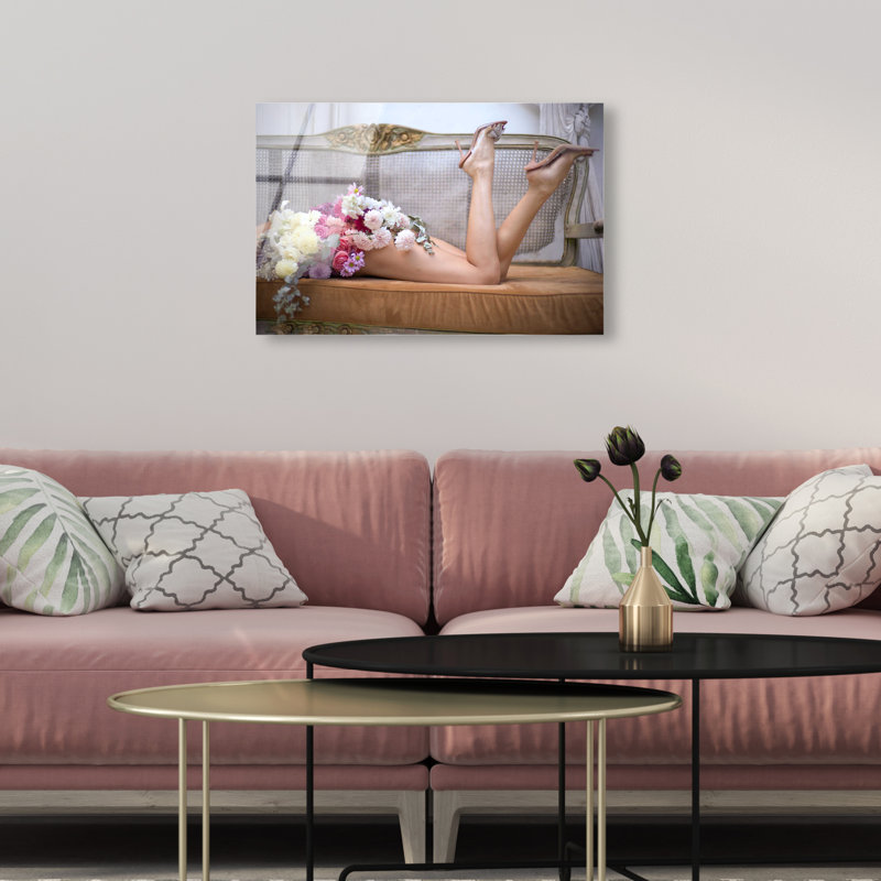 Goddess Bloom Canvas Fashion Print by Oliver Gal, 10"H x 15"W, High-Gloss Acrylic Print