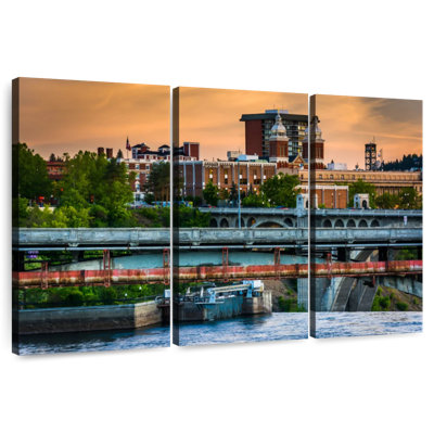 Spokane au coucher du soleil