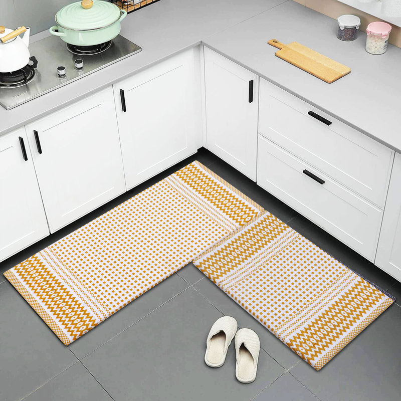 Tapis de cuisine, Jaune et or