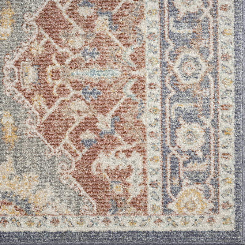 Tapis crème à motif floral Aliccia, Rectangle 8 pi x 10 pi