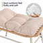 Repose-pieds en osier avec coussin Sunbrella® Annamarja-127876769