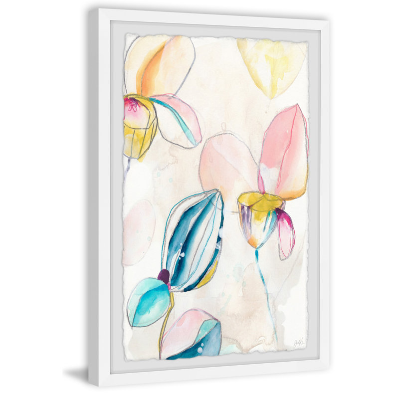 Garden Splash I 1 Piece Single Picture Frame Painting, 20cm H x 30cm W