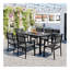 Ensemble de table et chaises d'extérieur en acier de haute qualité U-Style, convenant à la terrasse, au balcon et à la cour.