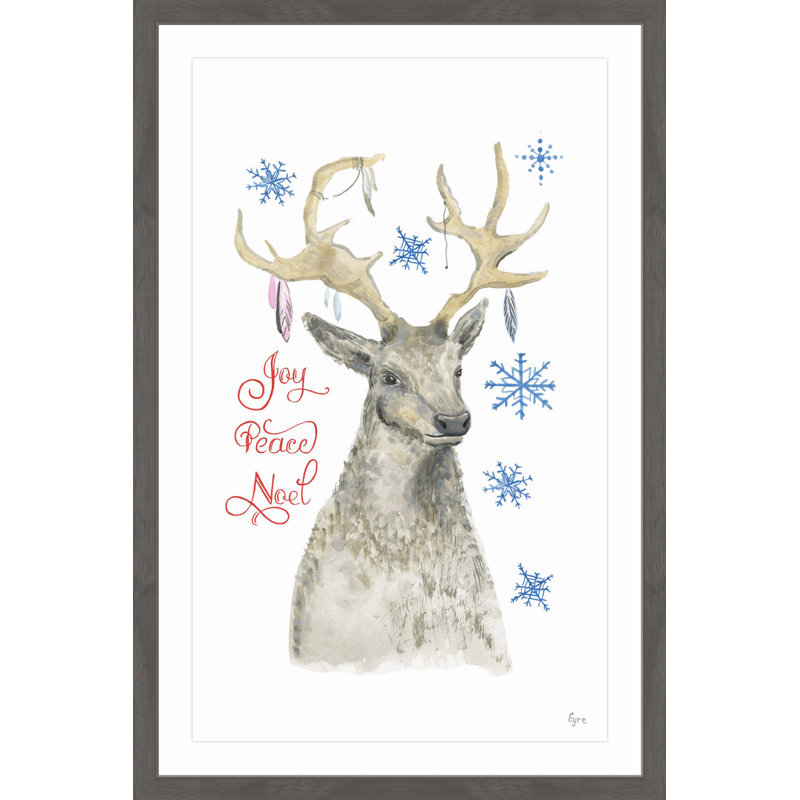 Boho Deer by Eyre Tarney - Single Picture Frame Painting, 61 cm H x 41 cm W