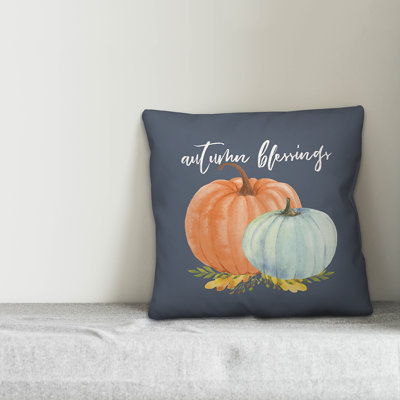  Autumn Blessings Throw Pillow