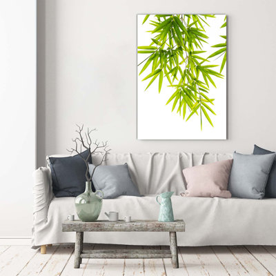 Bamboo Leaves - Wrapped Canvas Print