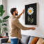Daisy in Gold Botanical - Wrapped Canvas-2133421508-2133421510