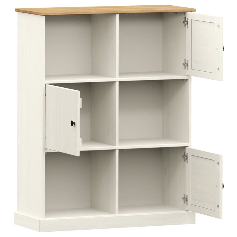 Haybridge 114.5cm H x 90cm W Cube Bookcase, White