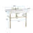 The Renovators Supply Inc. 19.75 " Vitreous China Rectangular Bathroom Sink