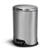 Home Zone Living 18.5 Gallon Large Capacity Kitchen Trash Can, Tall  Stainless Steel Liner-Free Body, 70 Liter Capacity, Matte Black, Virtuoso  Series