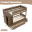 Lit superposé simple au-dessus de simple avec 4 tiroirs de rangement, lit superposé en bois massif avec garde-robe intégrée et garde-corps pleine longueur, aucun sommier nécessaire, brun
