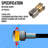 Sewer Jetter Kit For Pressure Washer 50ft, 4000 Psi Drain Cleaner Hose 1/4 Inch Npt, Corner Rotating And Button Hose Sewer Jetting Nozzle Pearl Corsage Pin Tape Handle Strap Spanner