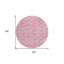 Tapis rond ivoire 8 po